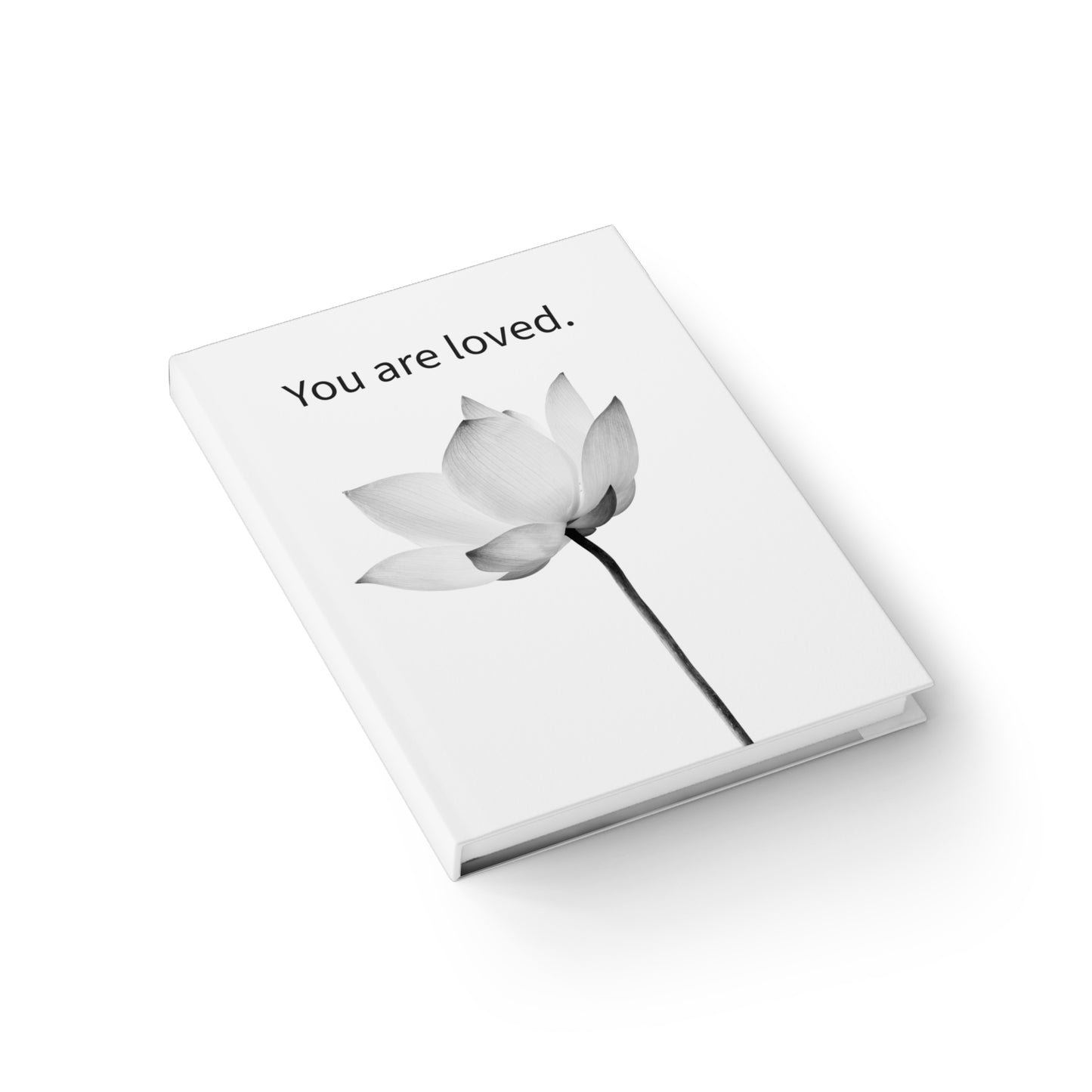 "You Are Loved" Sketchbook with Elegant Lotus Flower - 689 Designs