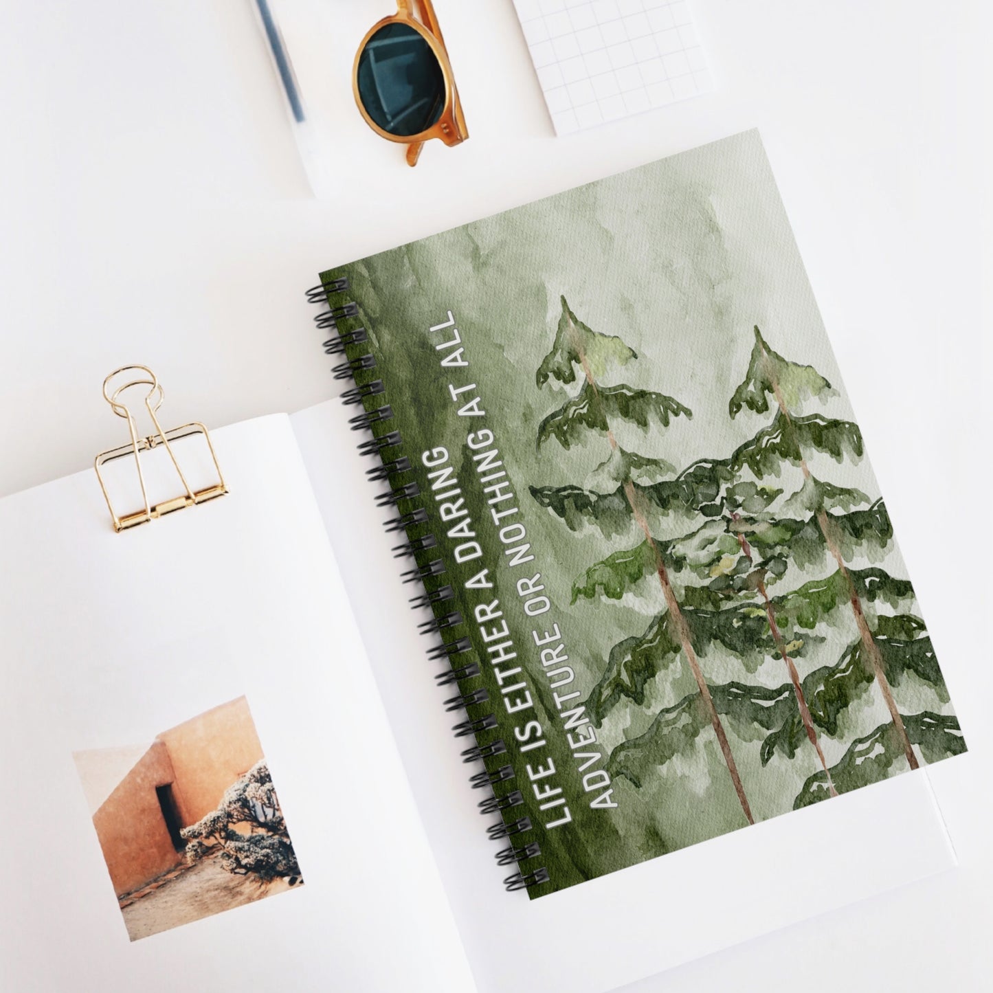"Life's A Daring Adventure" Travel Spiral Notebook - 689 Designs