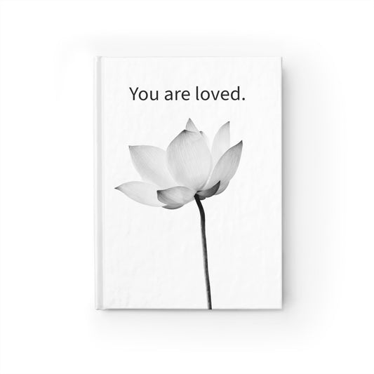 "You Are Loved" Sketchbook with Elegant Lotus Flower - 689 Designs
