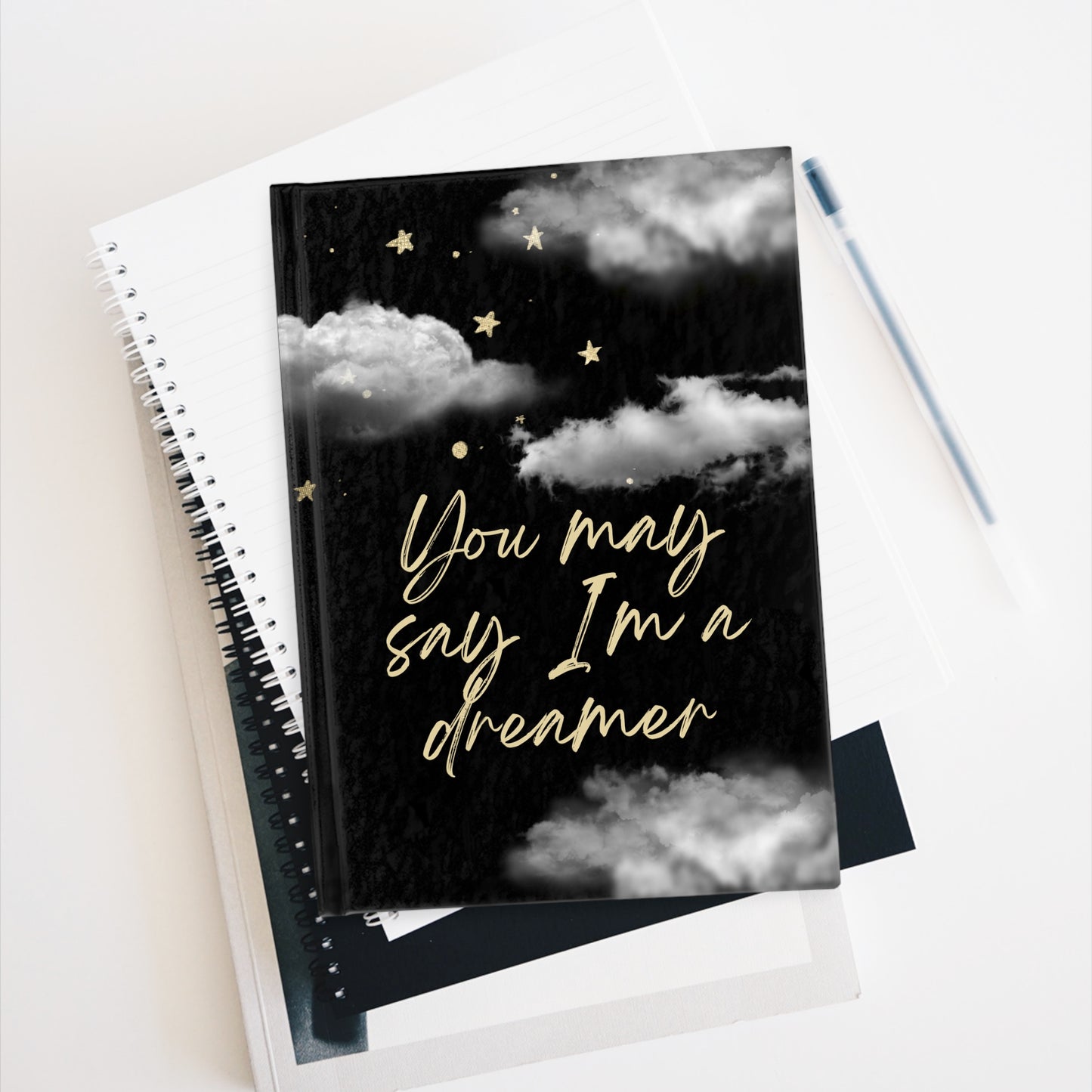 "Not The Only Dreamer" Notebook: A Tribute to John Lennon's "Imagine" - 689 Designs