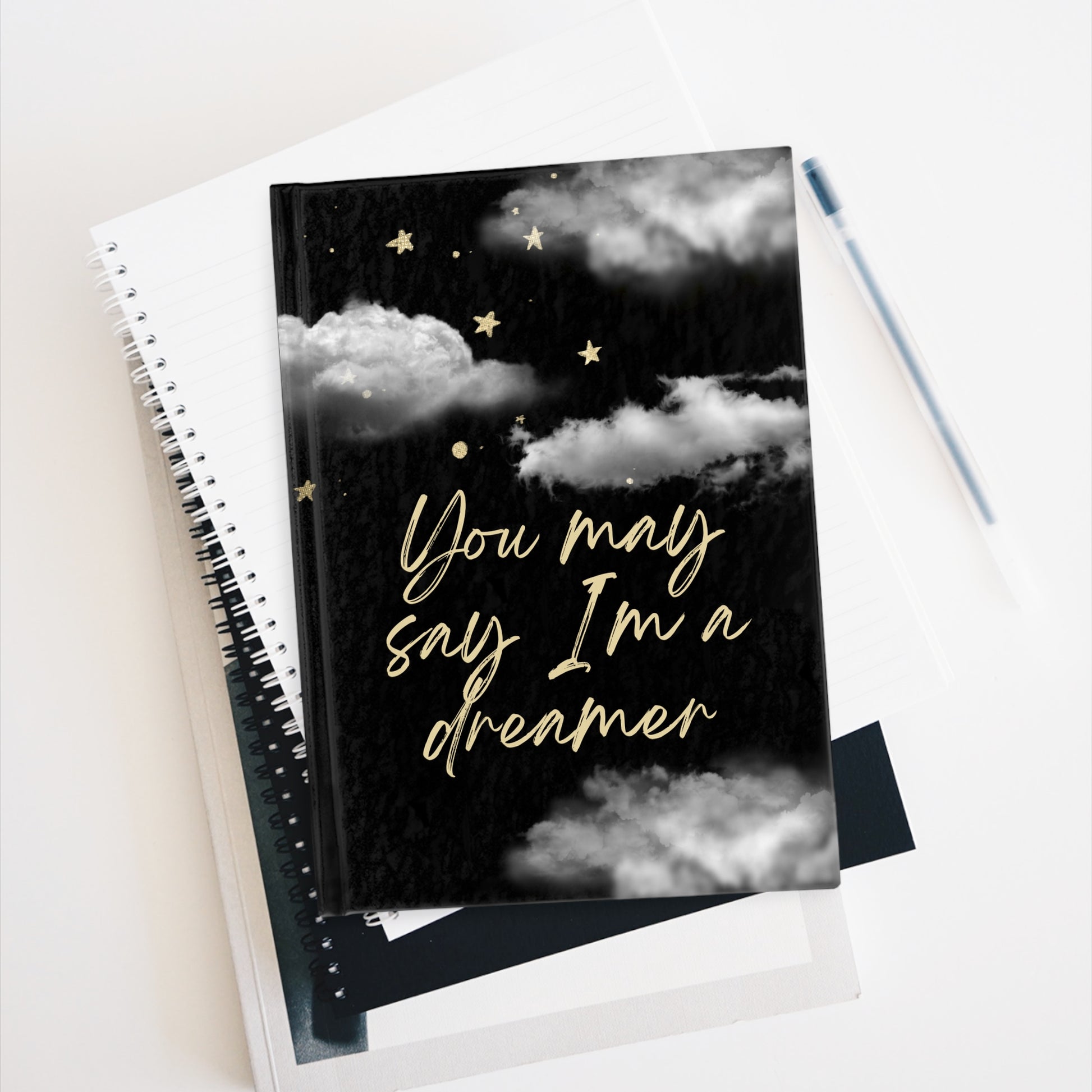 "Not The Only Dreamer" Notebook: A Tribute to John Lennon's "Imagine" - 689 Designs