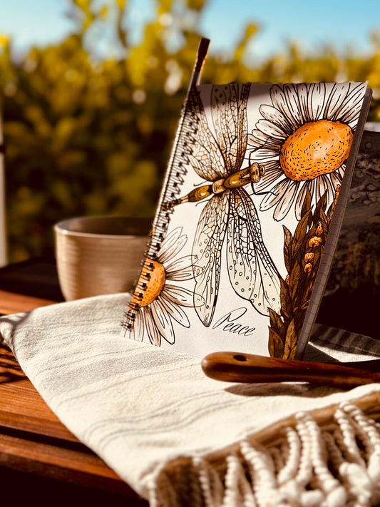 "Peace Spiral Notebook" - Your Sanctuary of Serenity and Thoughtful Reflection