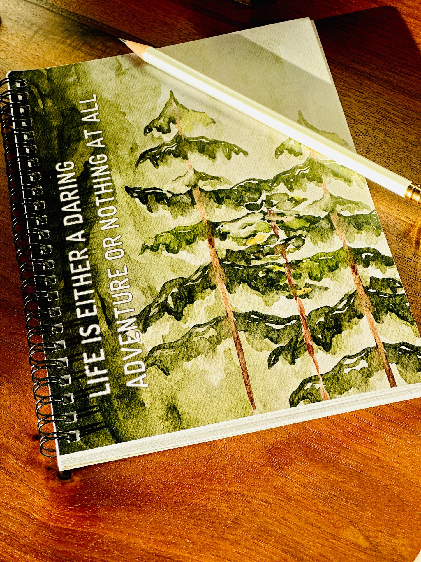 "Life's A Daring Adventure" Travel Spiral Notebook